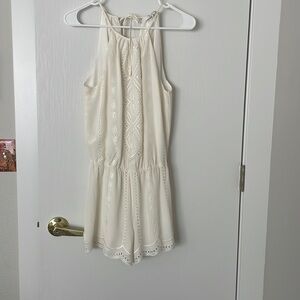 Parker Silk embroidered romper